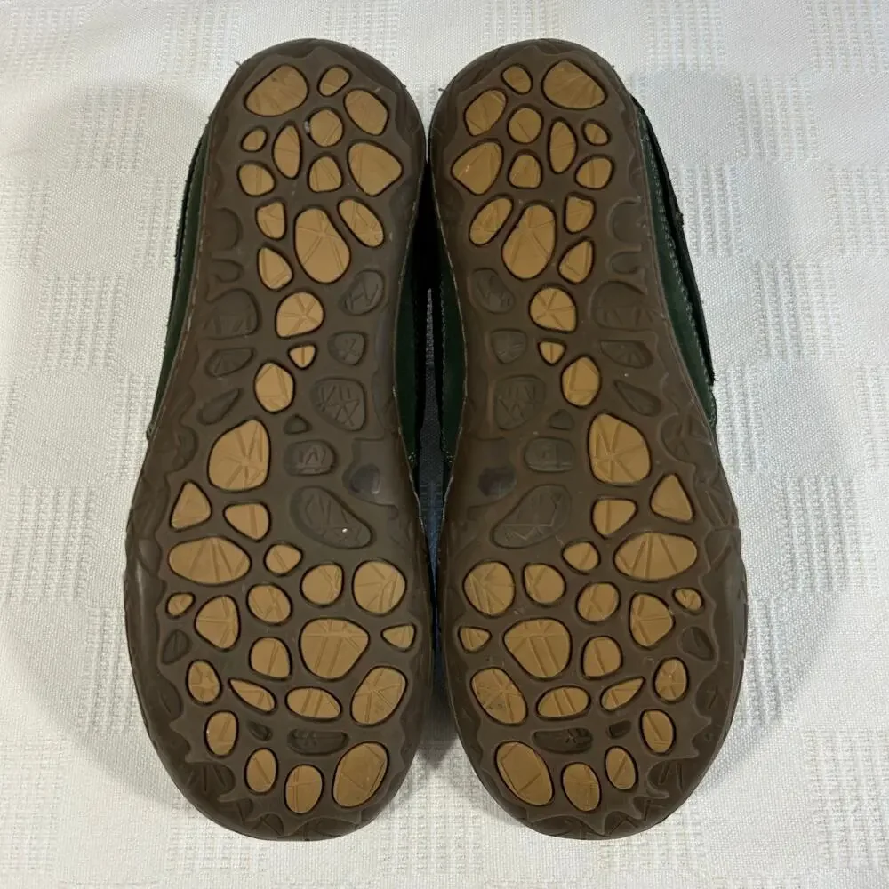 Muk Luks Mens 10 Cory Casual Shoes Green Orange Leather Upper